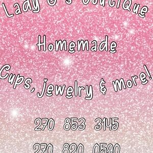 Pink and White Glitter Boutique Sign